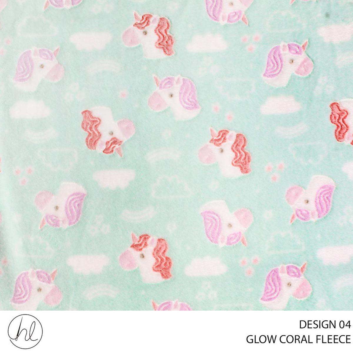 CORAL FLEECE PRT GLOW D#8 MINT ROLL ROLL 001