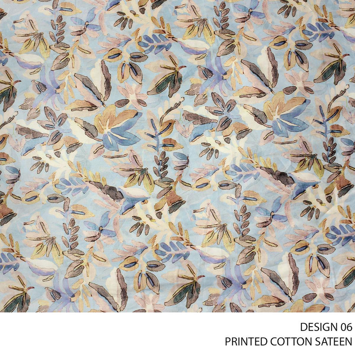 COTTON SATEEN FABRIC 150CM BABY BLUE ROLL ROLL 001