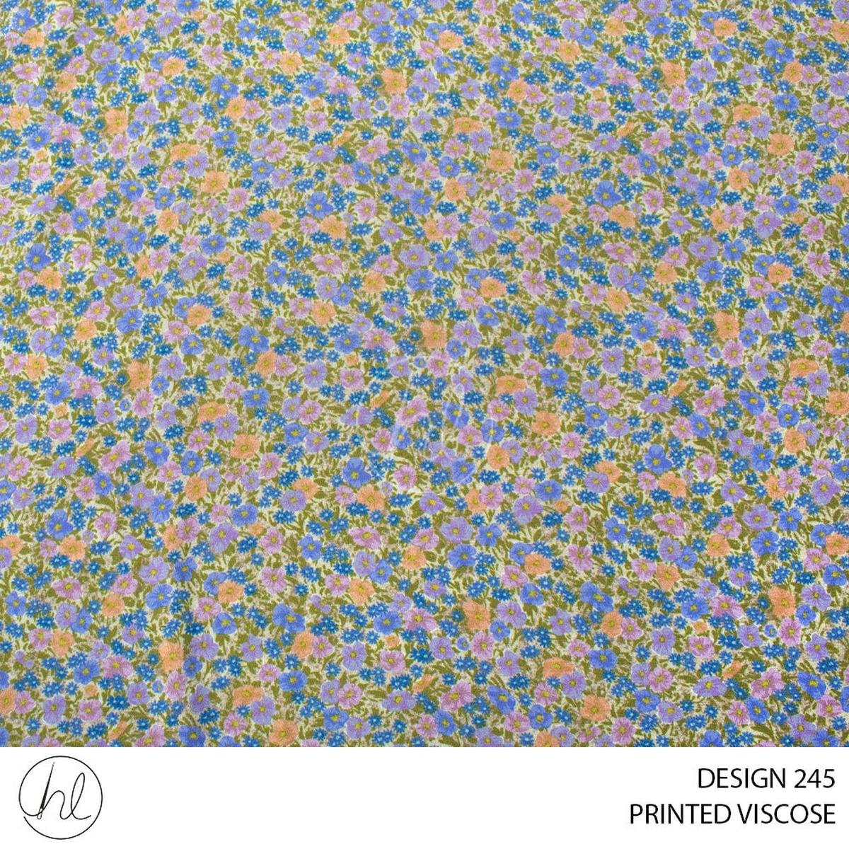 PRINTED VISCOSE GISELE PER M DESIGN 245 MULTI 150CM WIDE