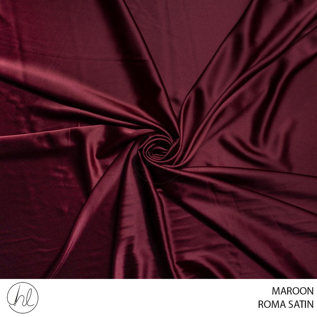 ROMA SATIN 781 MAROON 150CM PER M