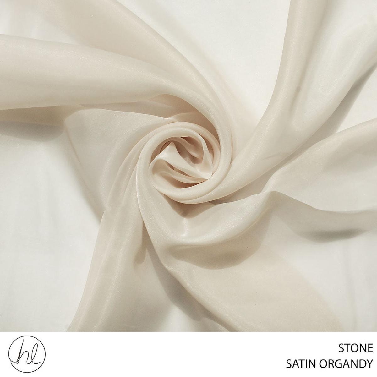 SATIN ORGANDY FABRIC 150CM STONE