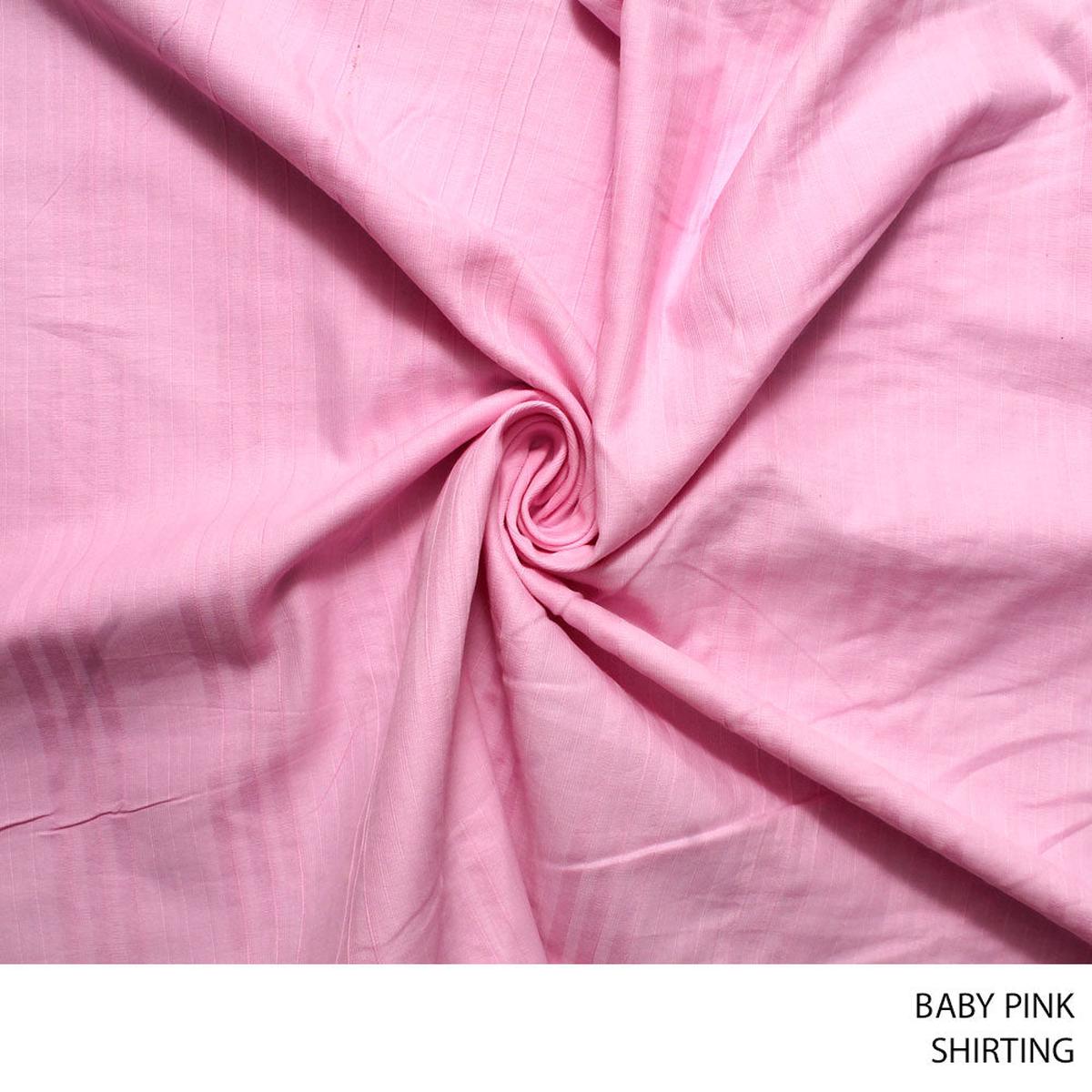 SHIRTING BABY FABRIC PINK ROLL ROLL 001