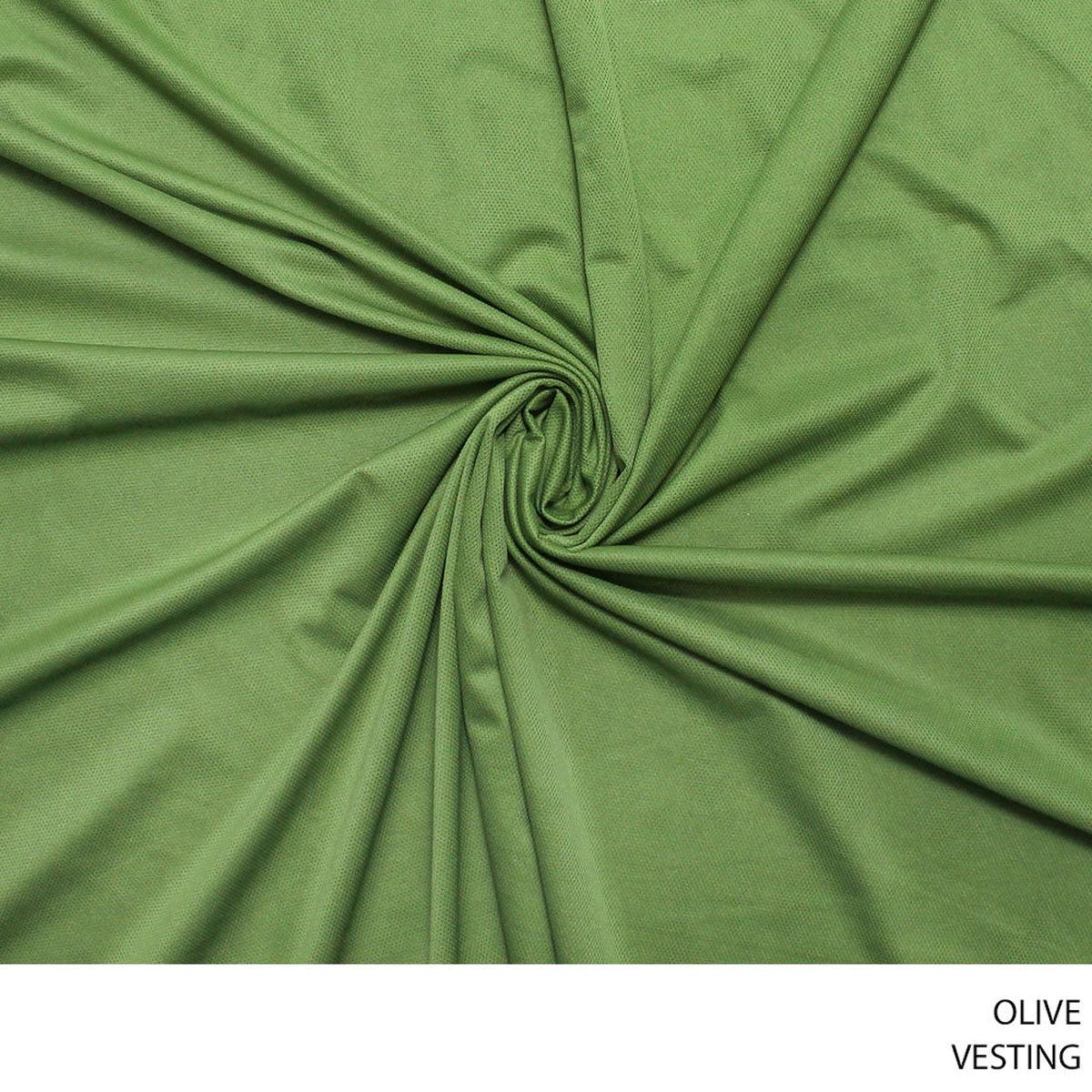 VESTING FABRIC OLIVE ROLL ROLL 001