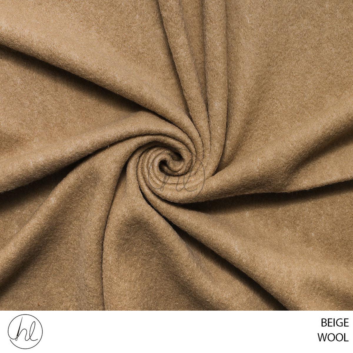 WOOL FABRIC 51 BEIGE 150CM PER M