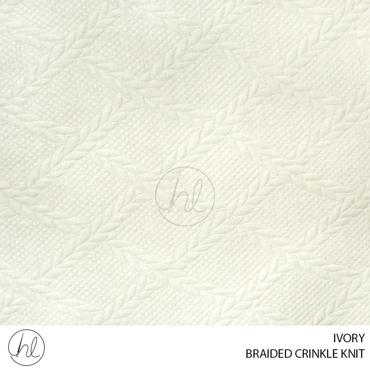 BRAIDED CRINKLE KNIT 51 IVORY 150CM PER M