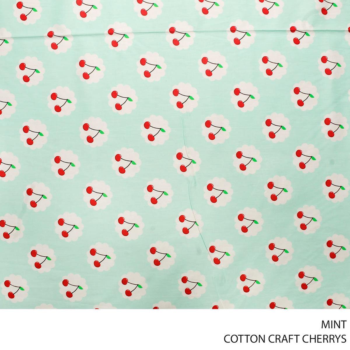 COTTON CRAFT CHERRY'S FABRIC MINT