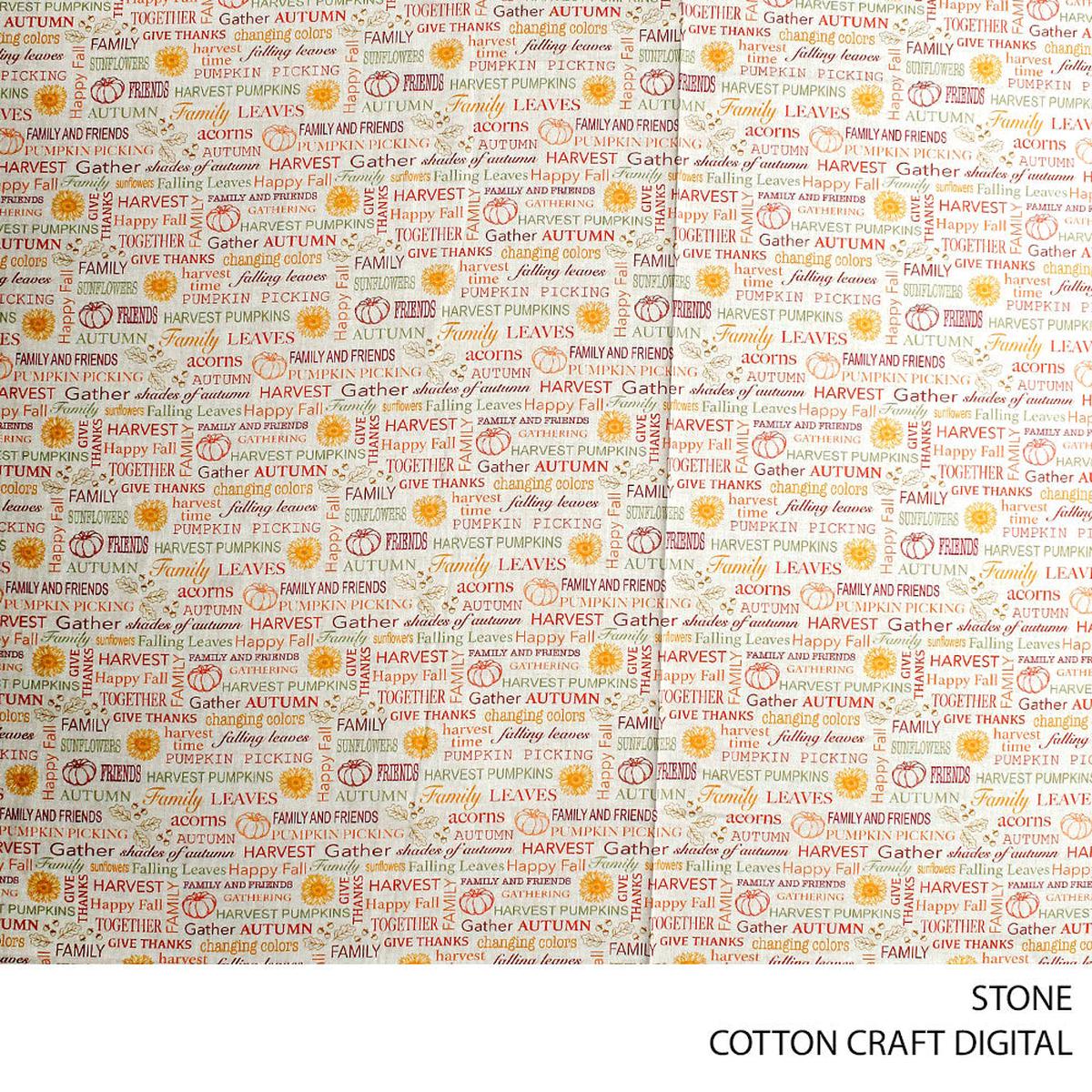 COTTON CRAFT DIGITAL FABRIC STONE ROLL ROLL 002