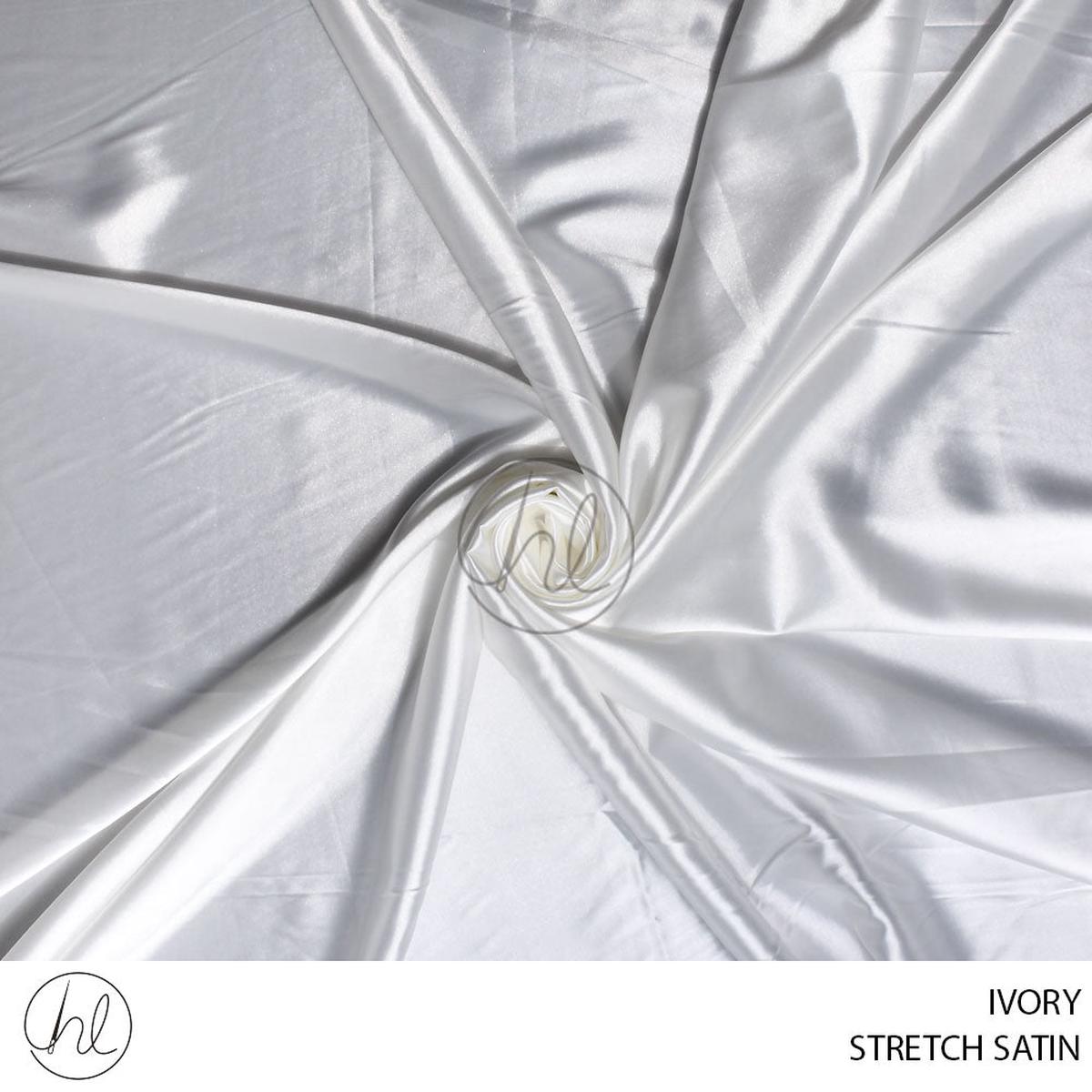 STRETCH SATIN 781 IVORY 150CM PER M