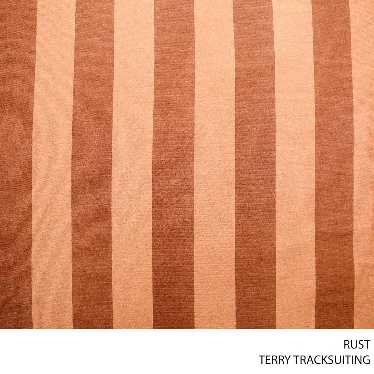 TERRY TRACKSUITING FABRIC RUST ROLL ROLL 001