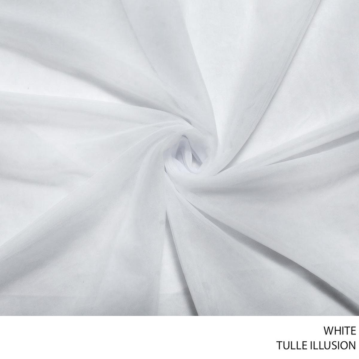 TULLE ILLUSION FABRIC 3M WHITE