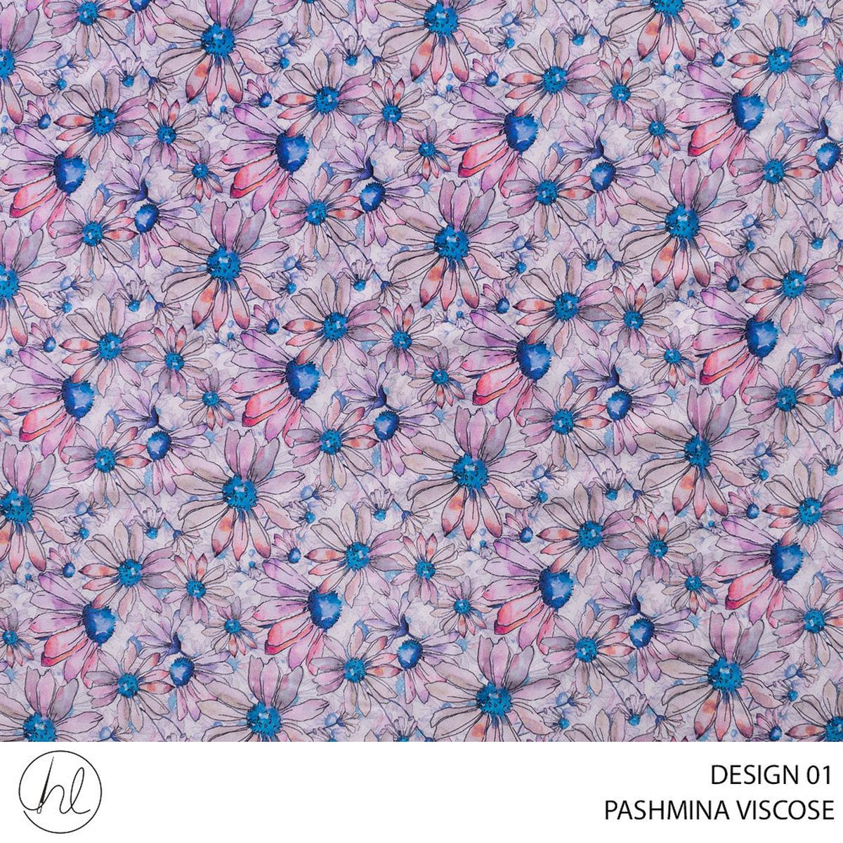 VISCOSE PASHMINA FABRIC 150CM WHITE ROLL ROLL 002