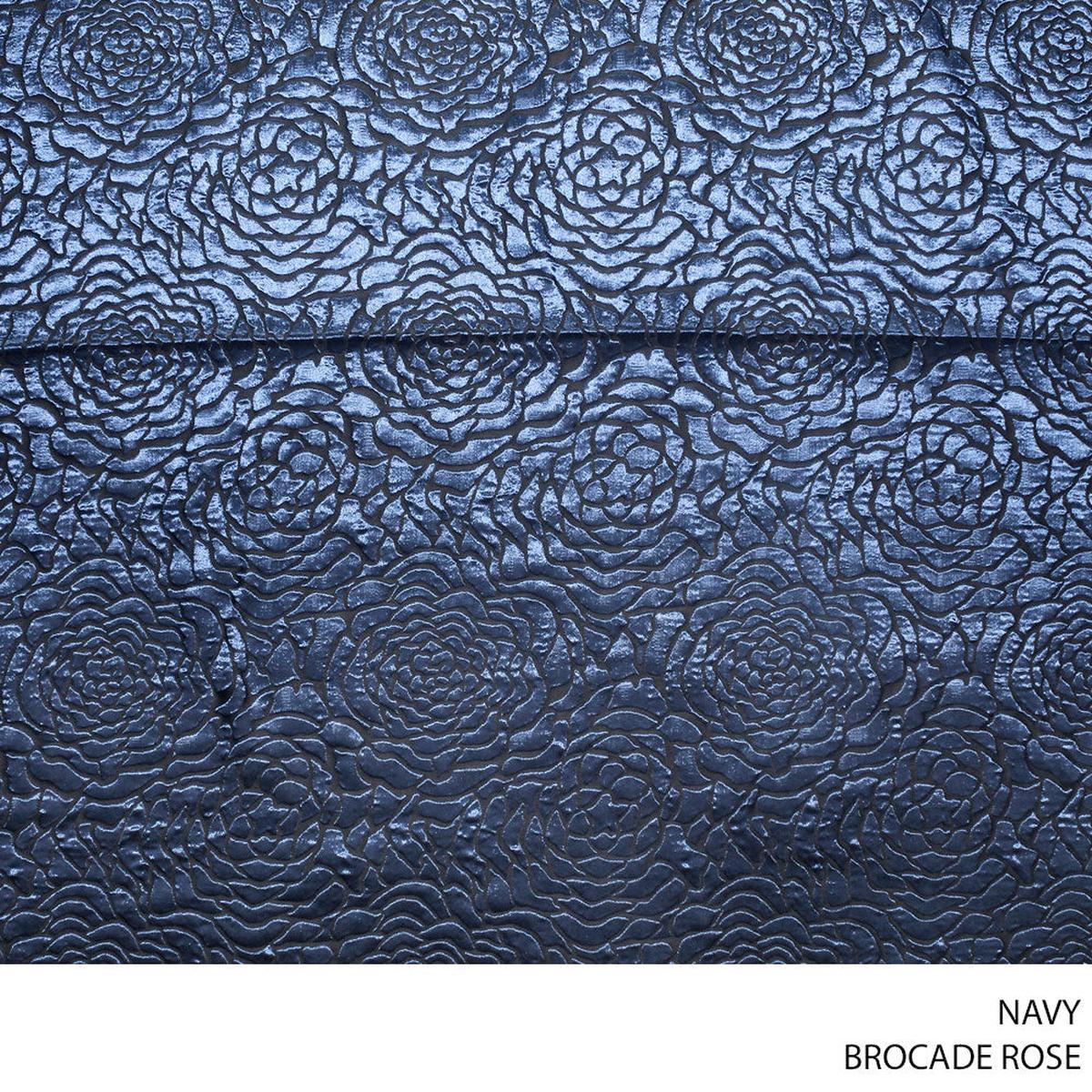 BROCADE ROSE 589 NAVY