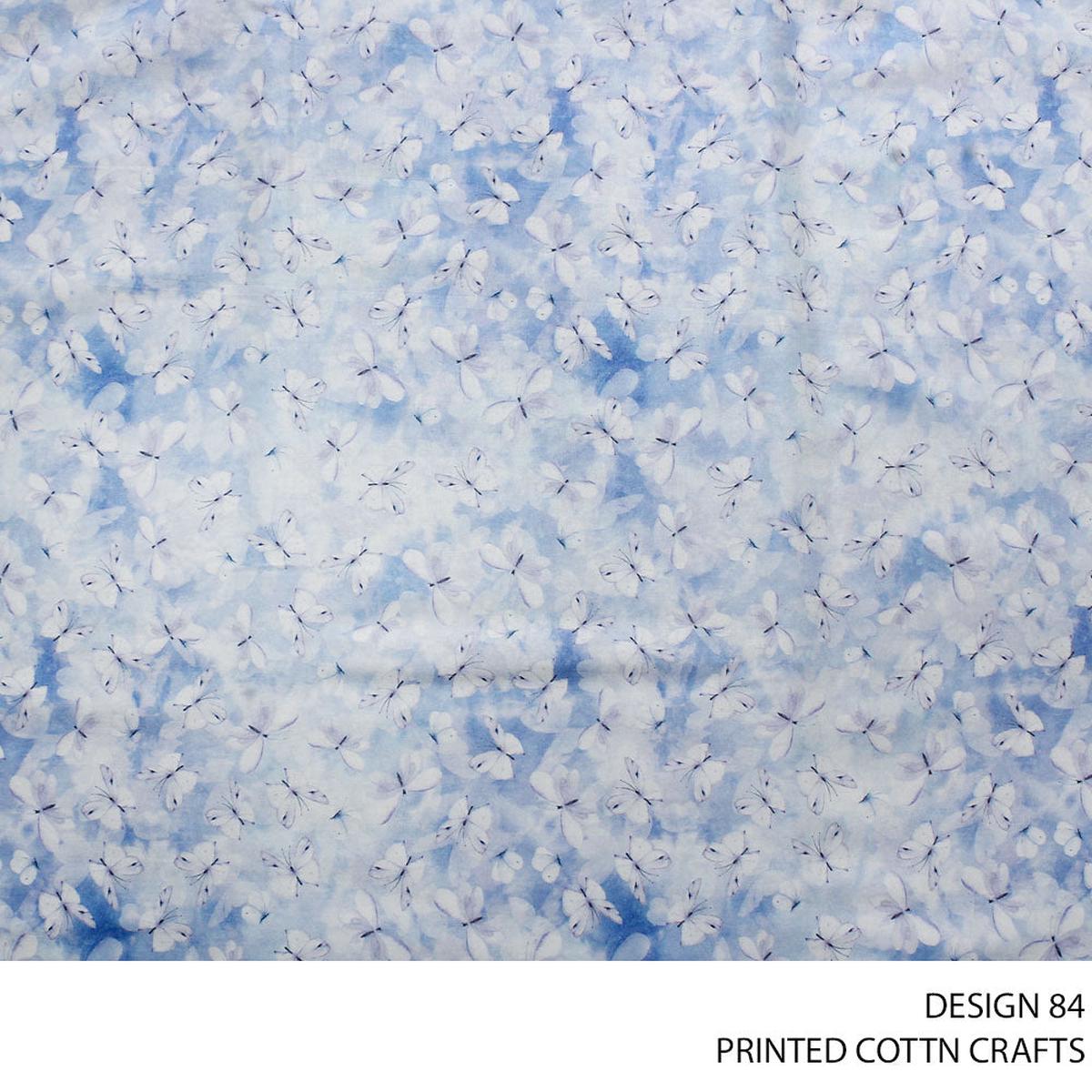 COTTON CRAFT DIGITAL FABRIC BABY BLUE ROLL ROLL 001