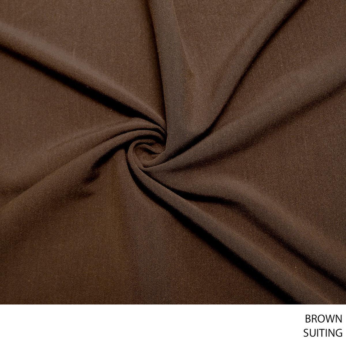SUITING FABRIC BROWN ROLL ROLL 003