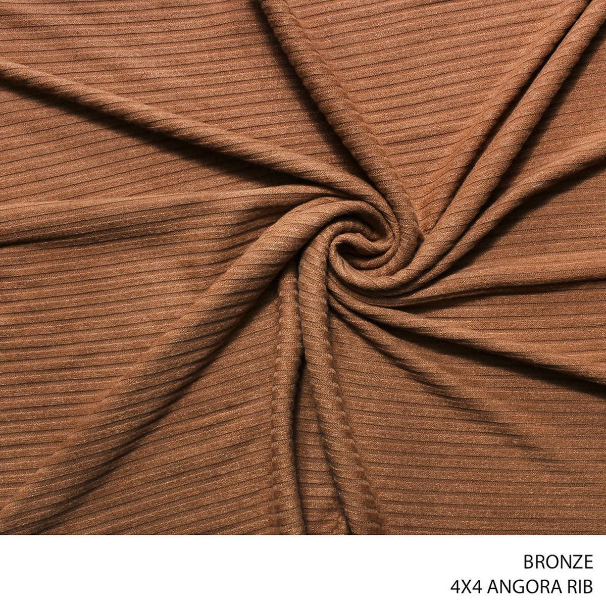 ANGORA 4X4 RIB FABRIC BRONZE ROLL ROLL 001