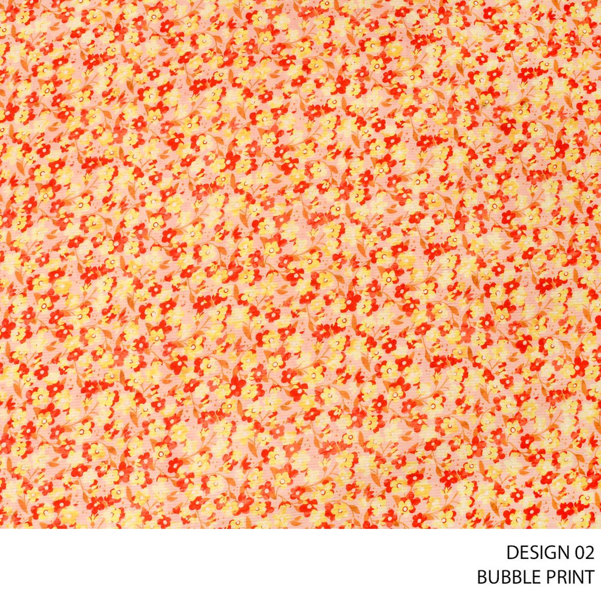 BUBBLE PRINT D#1 ORANGE ROLL ROLL 001