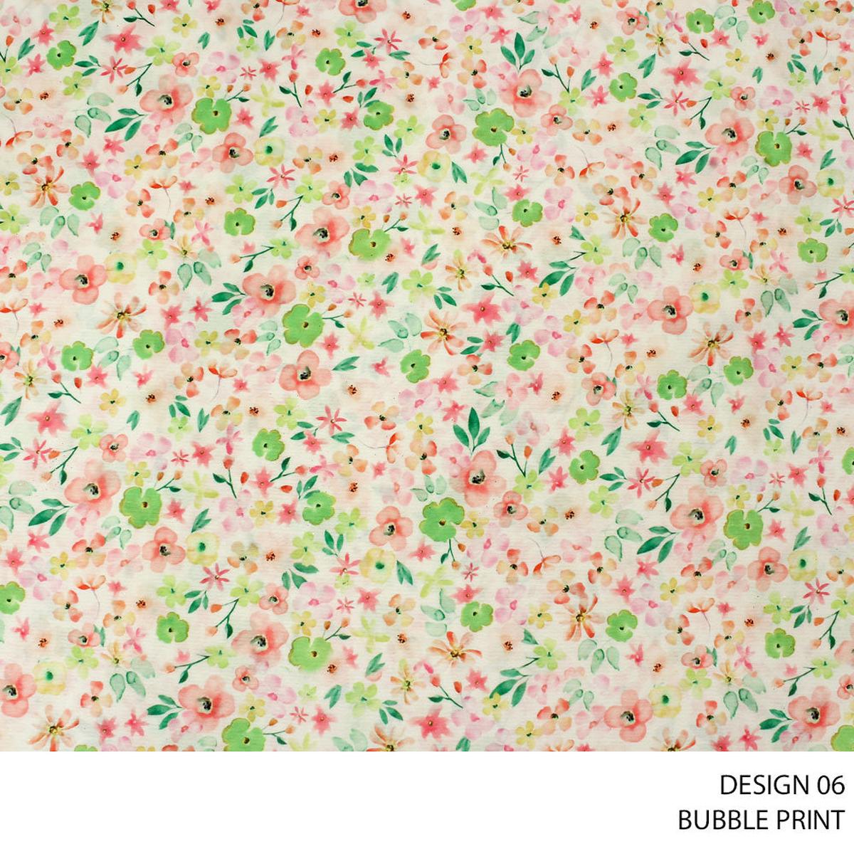 BUBBLE PRINT D#3 CREAM ROLL ROLL 001