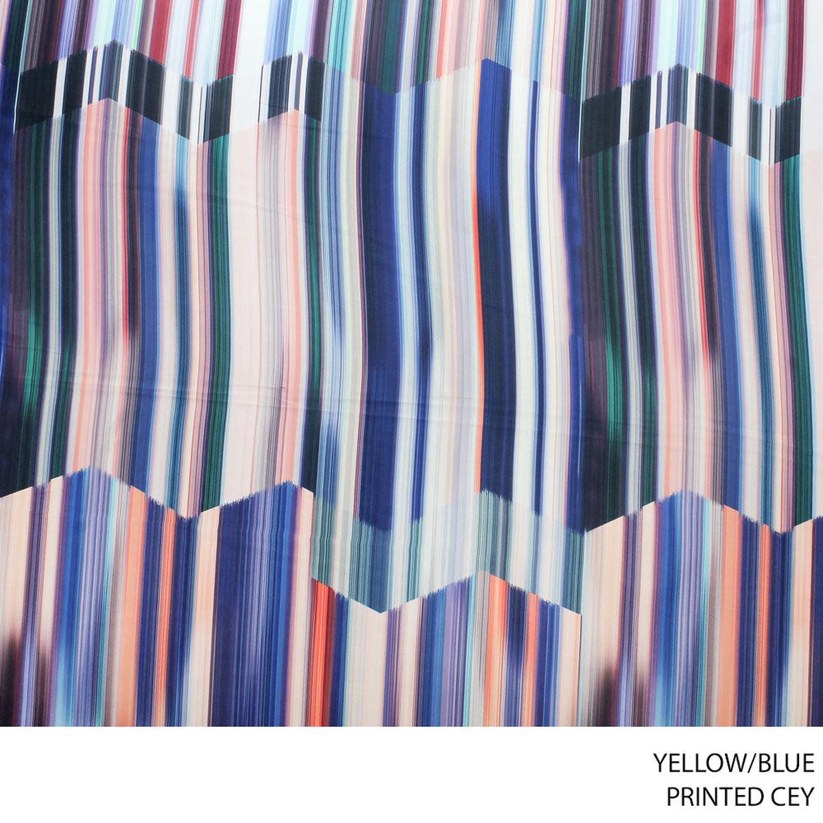 CEY PRINTED FABRIC YELLOW/BLUE