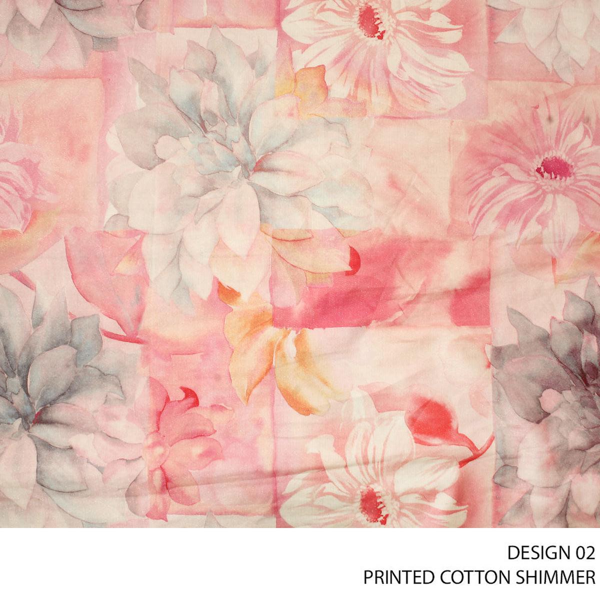 COTTON SHIMMER FABRIC 150CM ROSE PINK ROLL ROLL 001
