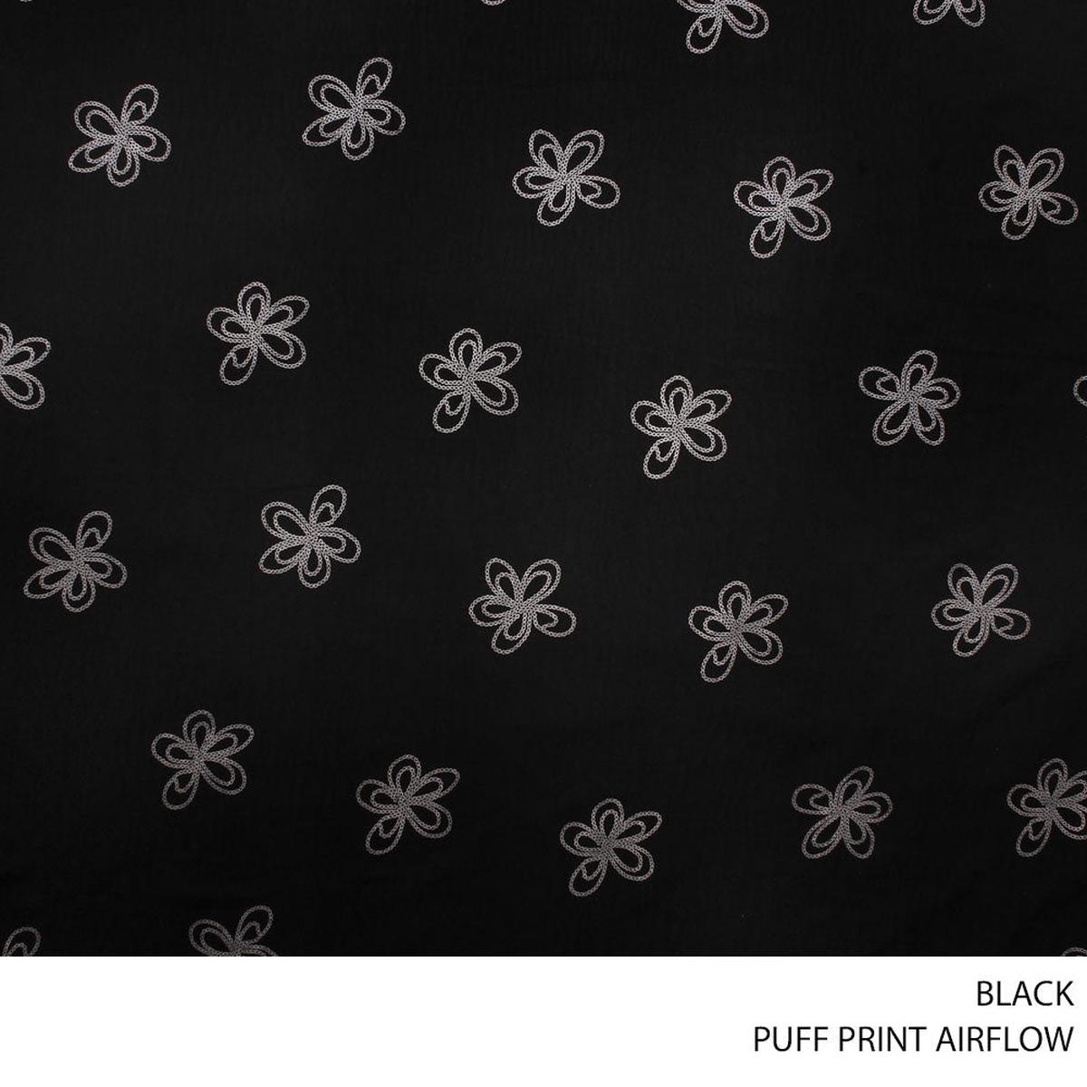 PUFF PRINT AIRFLOW FABRIC 150CM BLACK ROLL ROLL 001