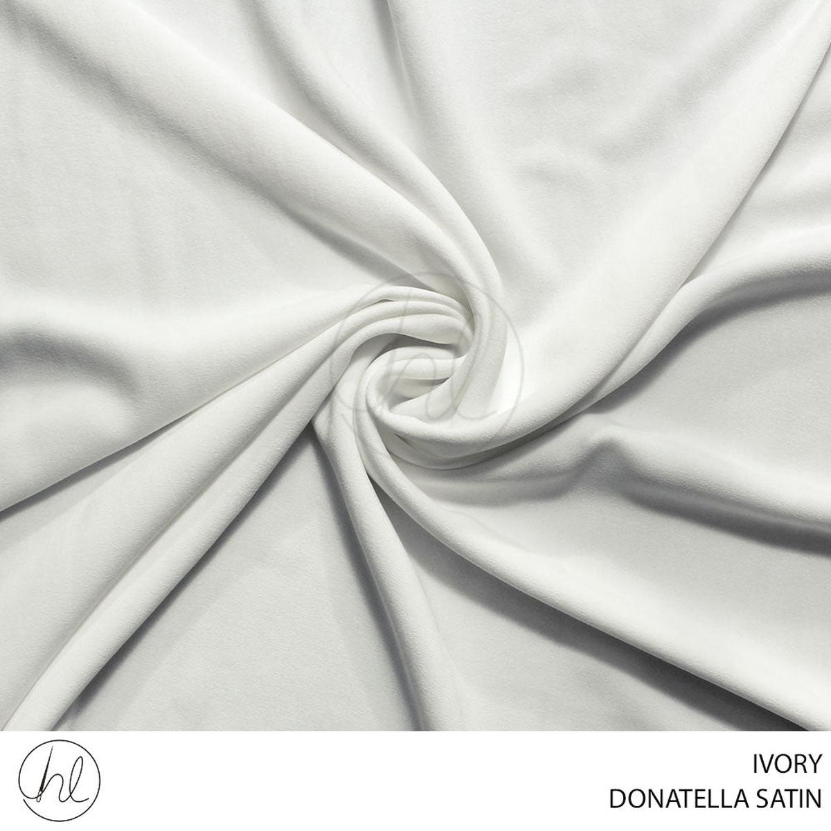 SATIN DONATELLA FABRIC IVORY ROLL ROLL 001