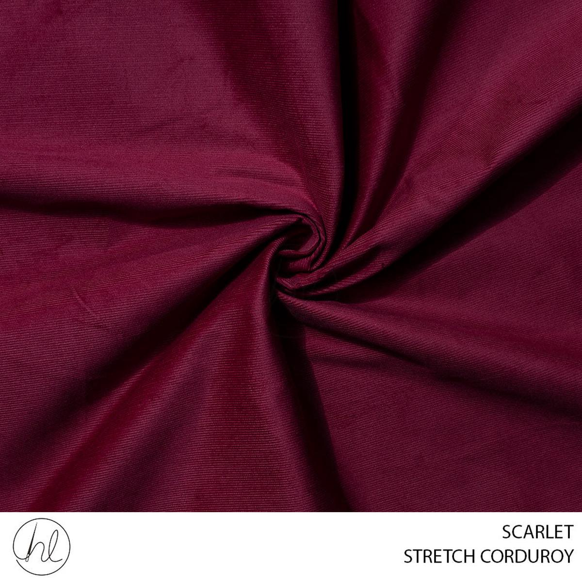 STRETCH CORDUROY 51 SCARLET 150CM PER M