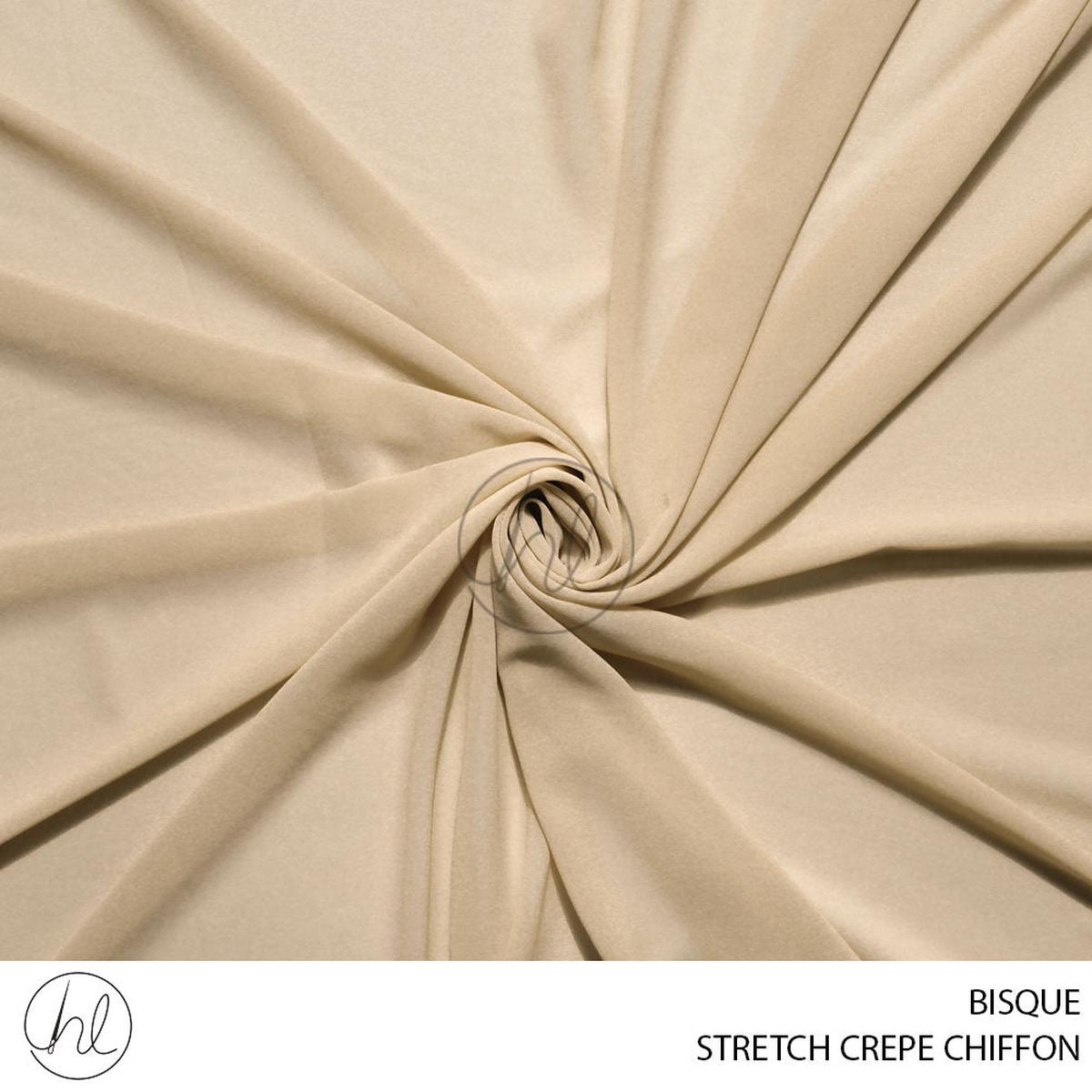 STRETCH CREPE CHIFFON BISQUE PER M