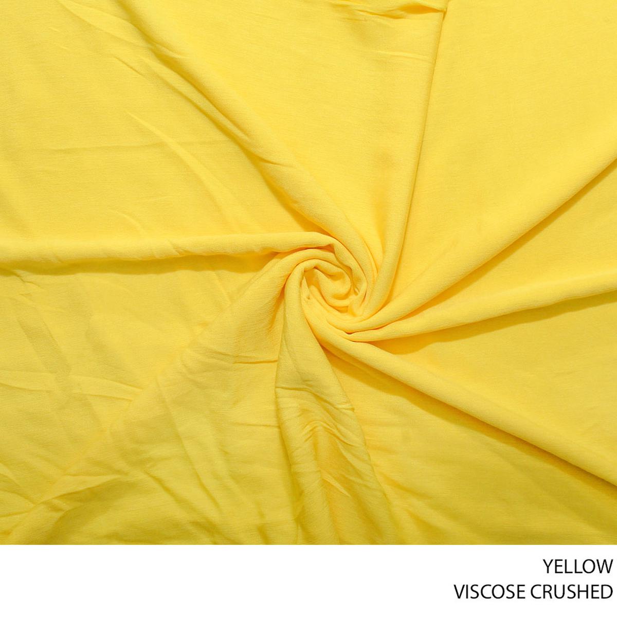 VISCOSE CRUSHED FABRIC YELLOW ROLL ROLL 001