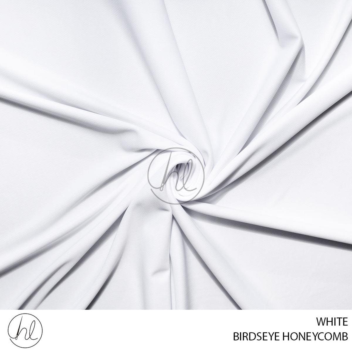 BIRDSEYE HONEYCOMB WHITE 150CM PER M