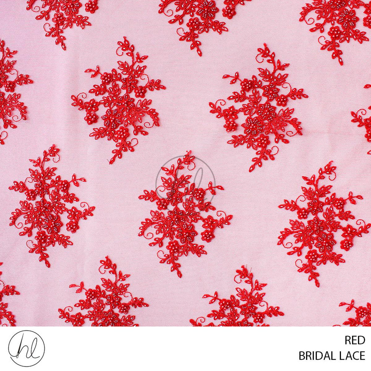 BRIDAL LACE 51 RED 130CM PER M