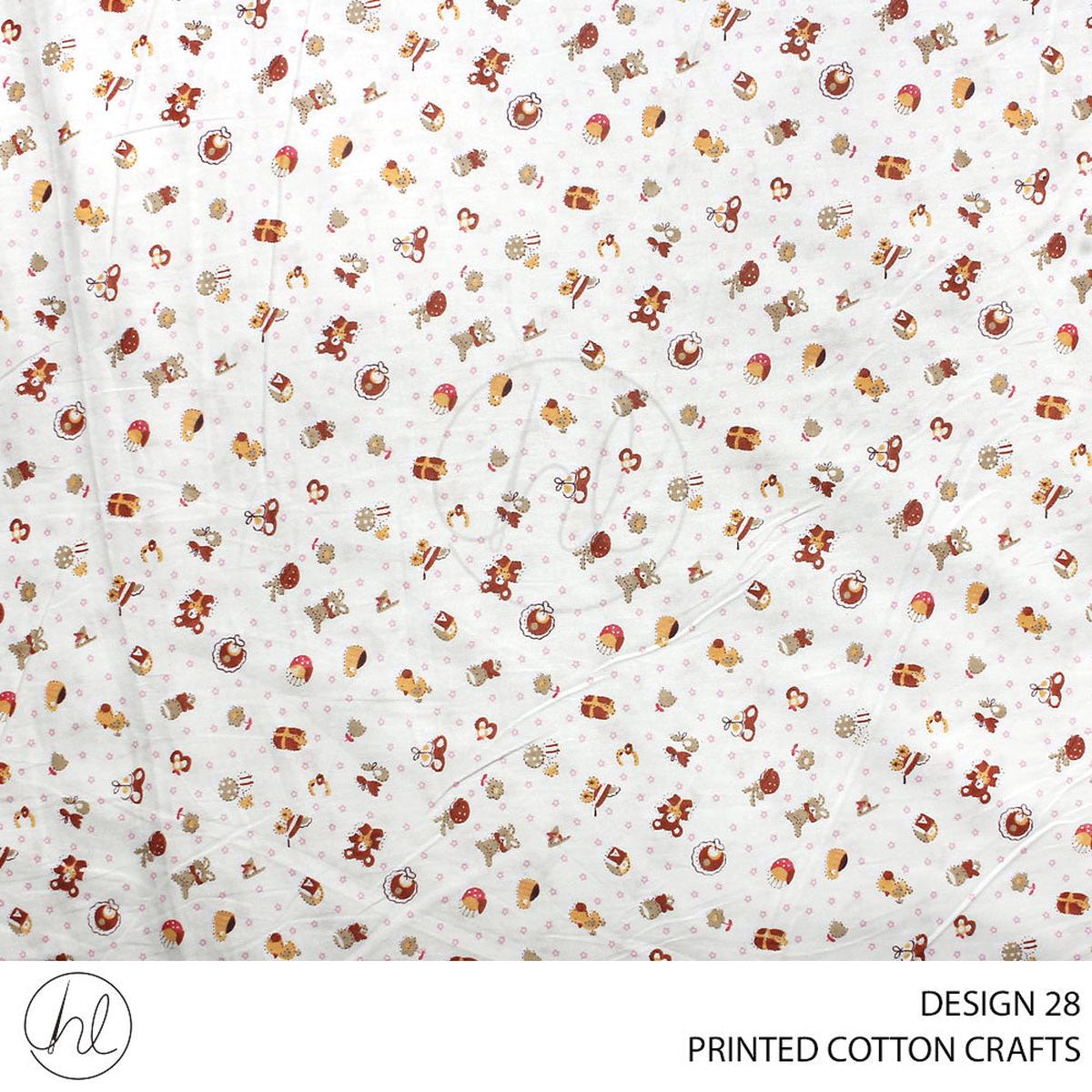 COTTON CRAFT PRINTED FABRIC BEARS & TOYS MULTI ROLL ROLL 001