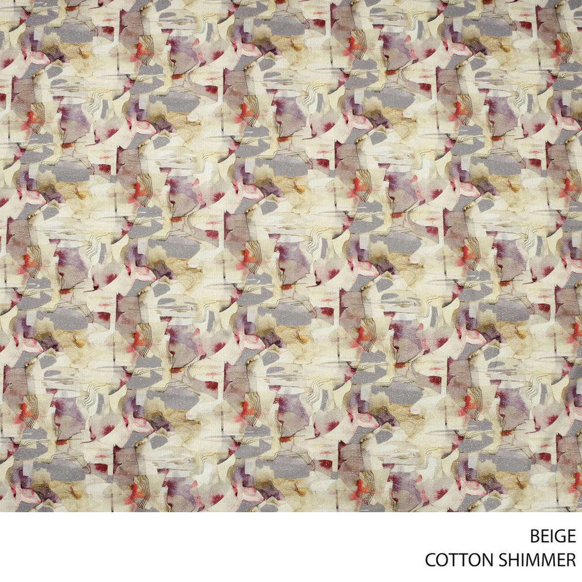 COTTON SHIMMER FABRIC 150CM BEIGE ROLL ROLL 001
