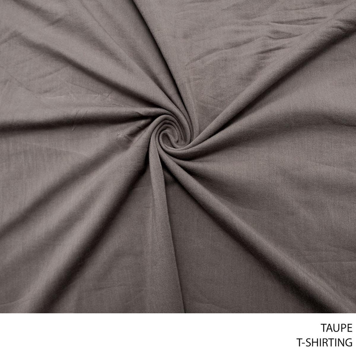 T-SHIRTING FABRIC TAUPE ROLL ROLL 001