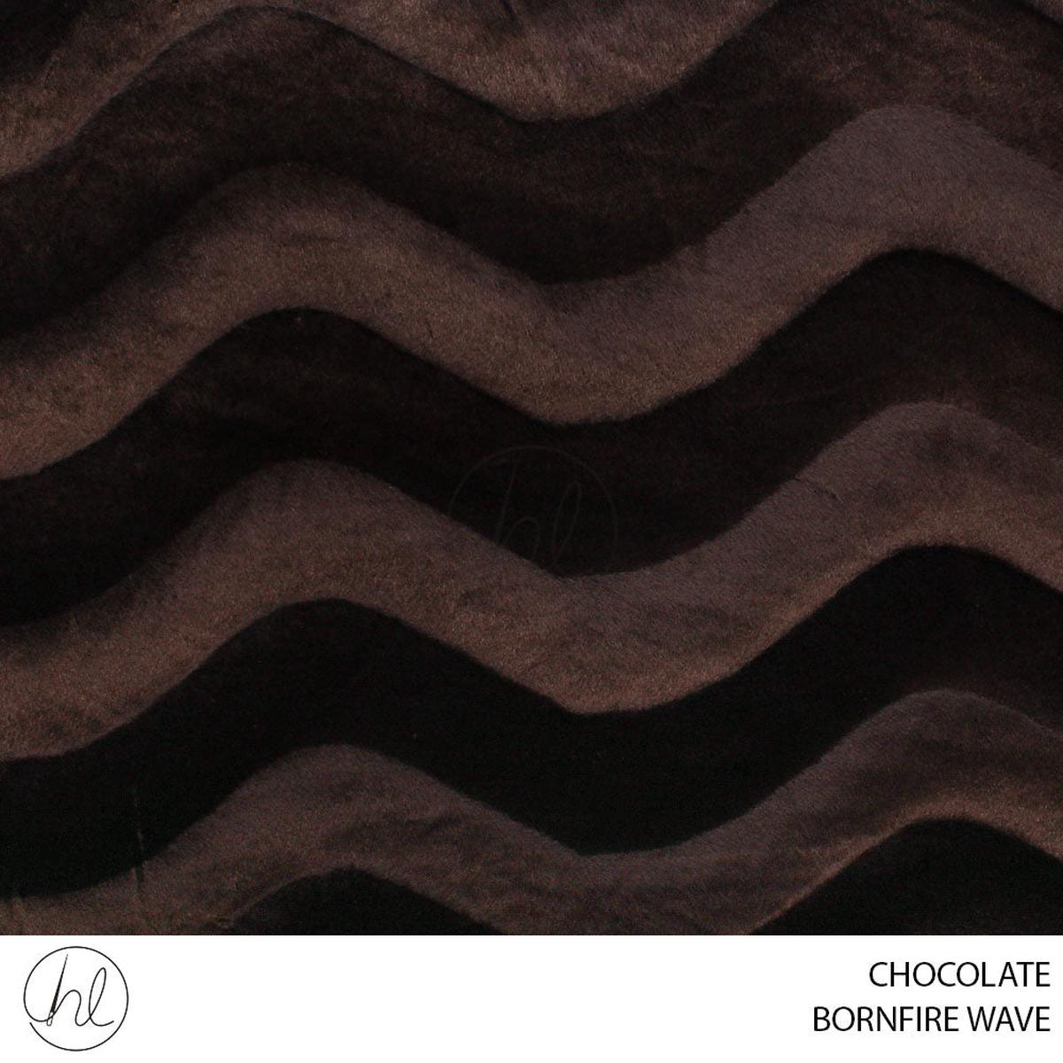 BONFIRE WAVE 51 CHOCOLATE 150CM PER M