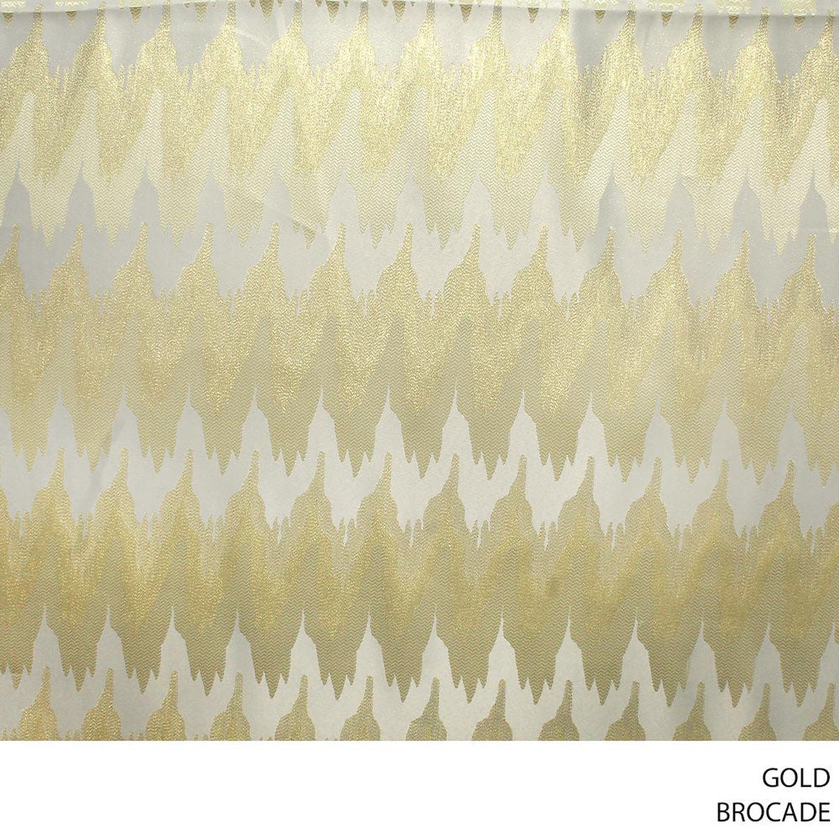 BROCADE FABRIC 140CM GOLD ROLL ROLL 001