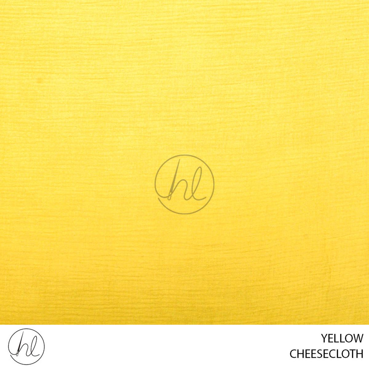 CHEESECLOTH 53 PER M YELLOW 150CM WIDE