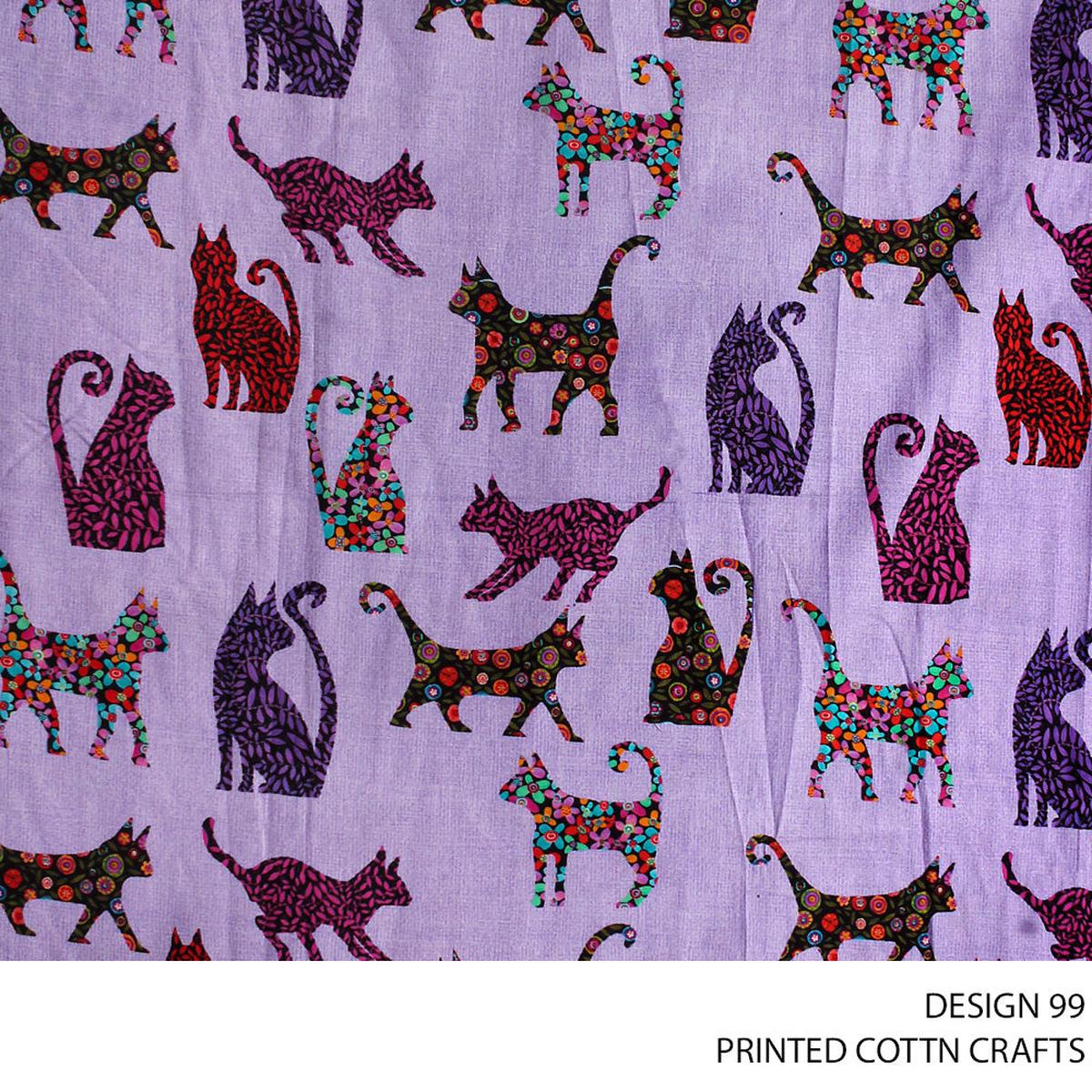 COTTON CRAFT DIGITAL FABRIC LILAC ROLL ROLL 001