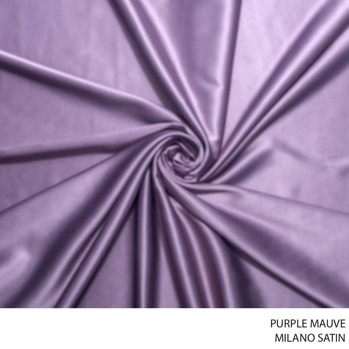 SATIN MILANO 150CM PURPLE MAUVE ROLL ROLL 001