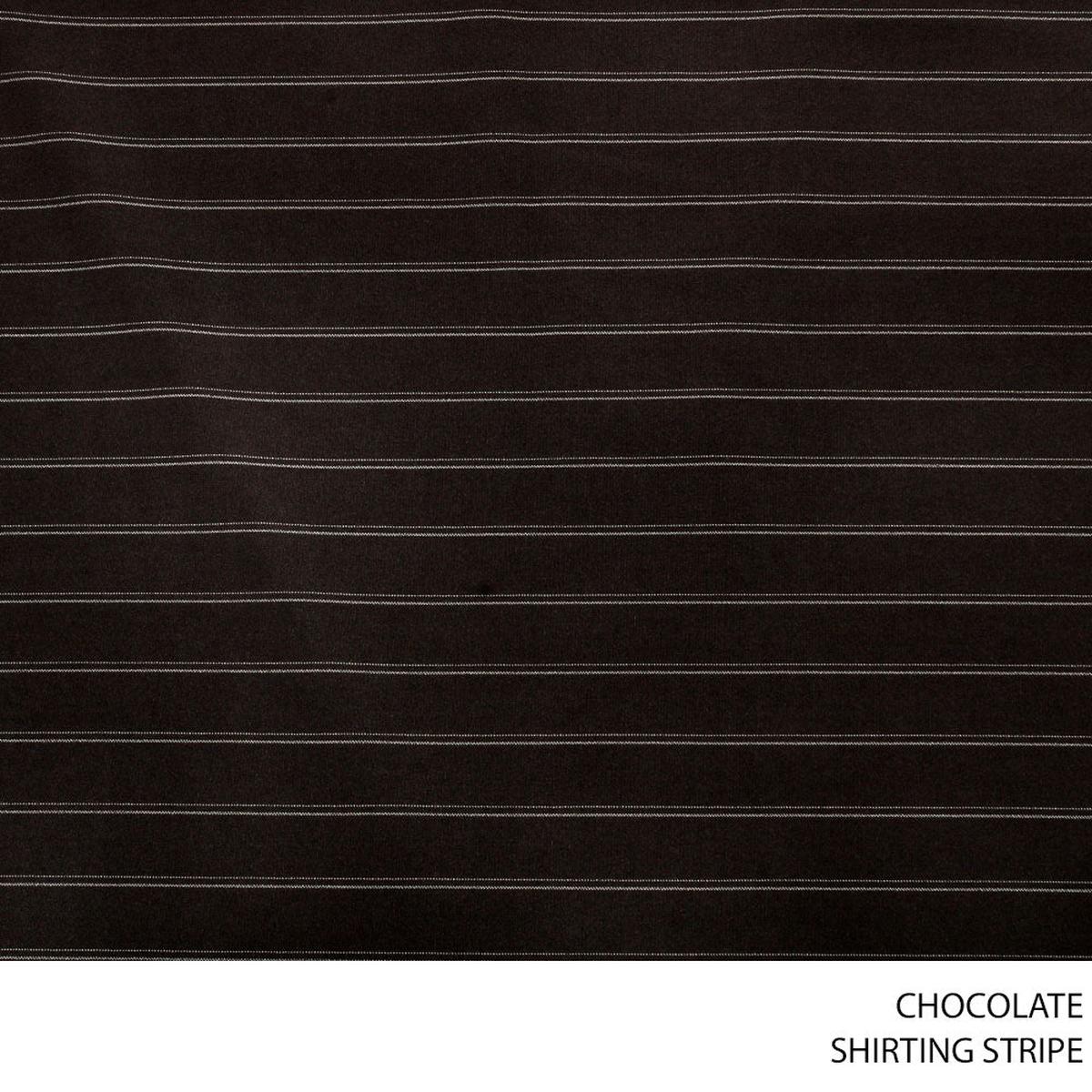 SHIRTING STRIPE FABRIC CHOCOLATE ROLL ROLL 001