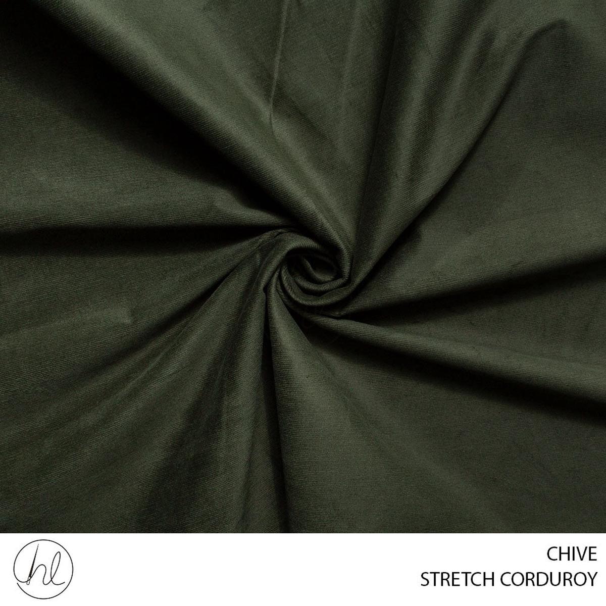 STRETCH CORDUROY 51 CHIVE 150CM PER M