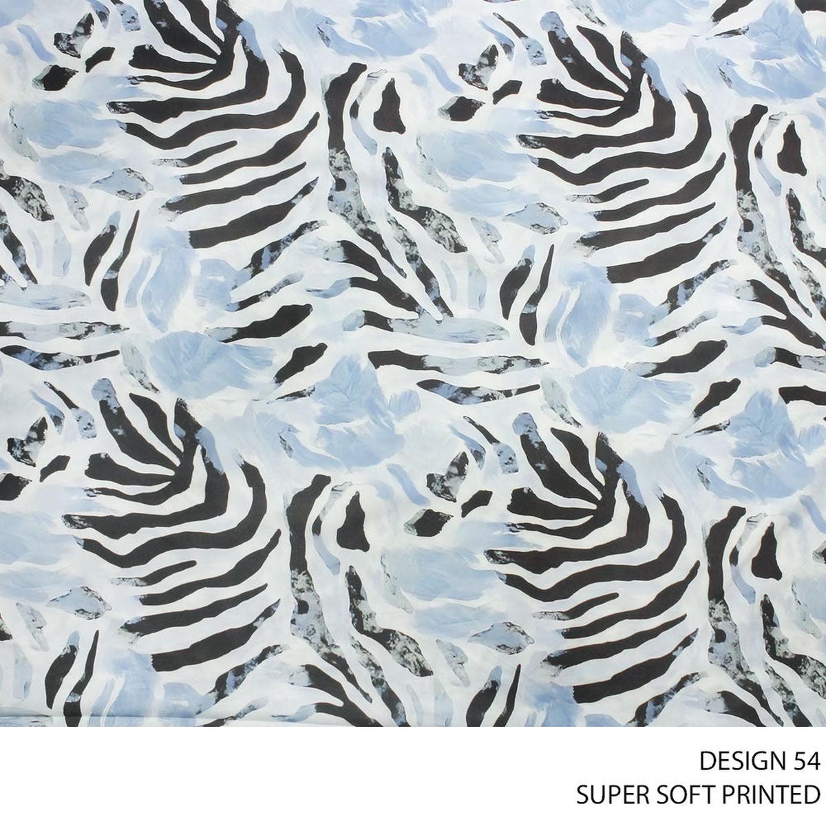 SUPER SOFT PRINTED FABRIC 150CM DEN/BLUE ROLL ROLL 001