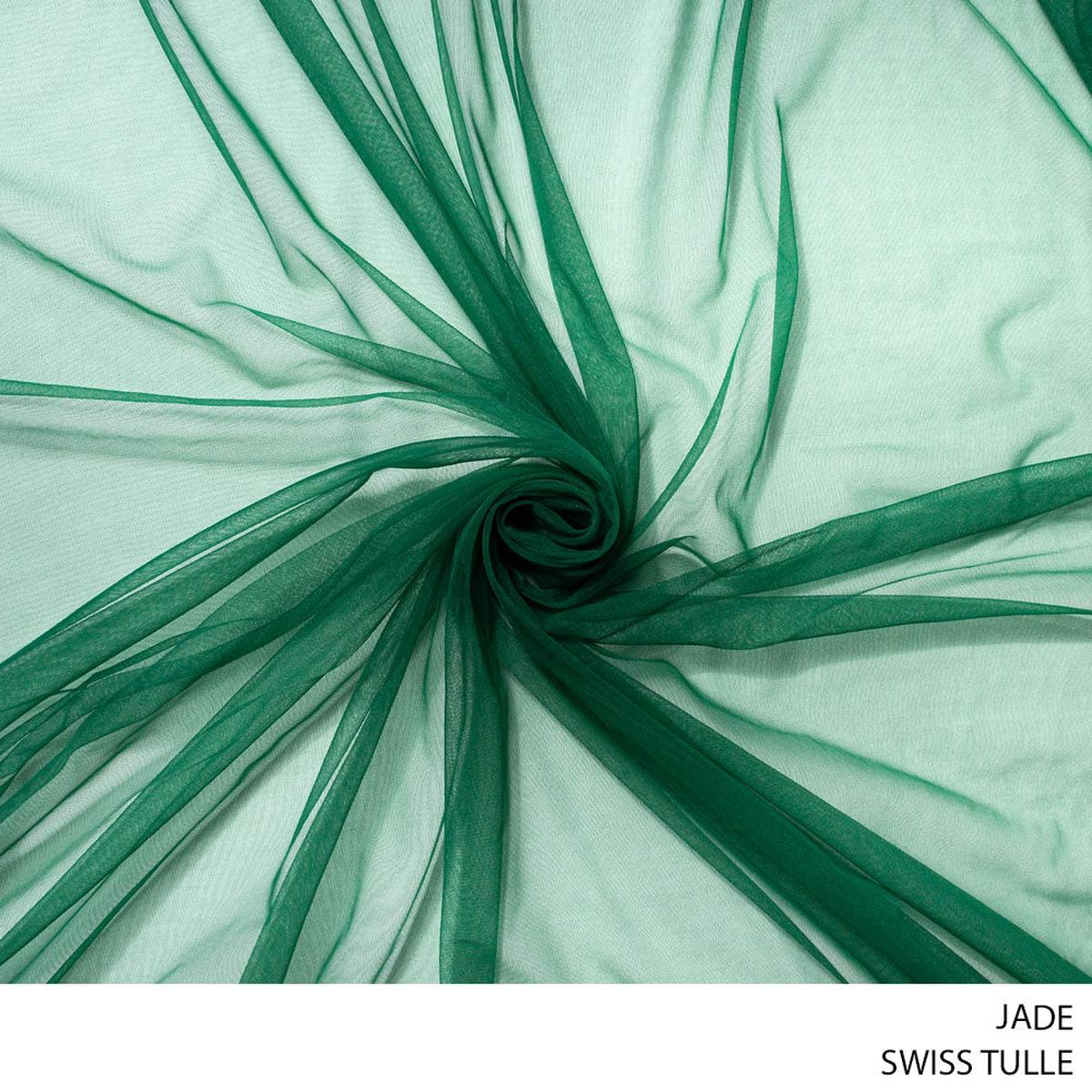 SWISS TULLE JADE PER M