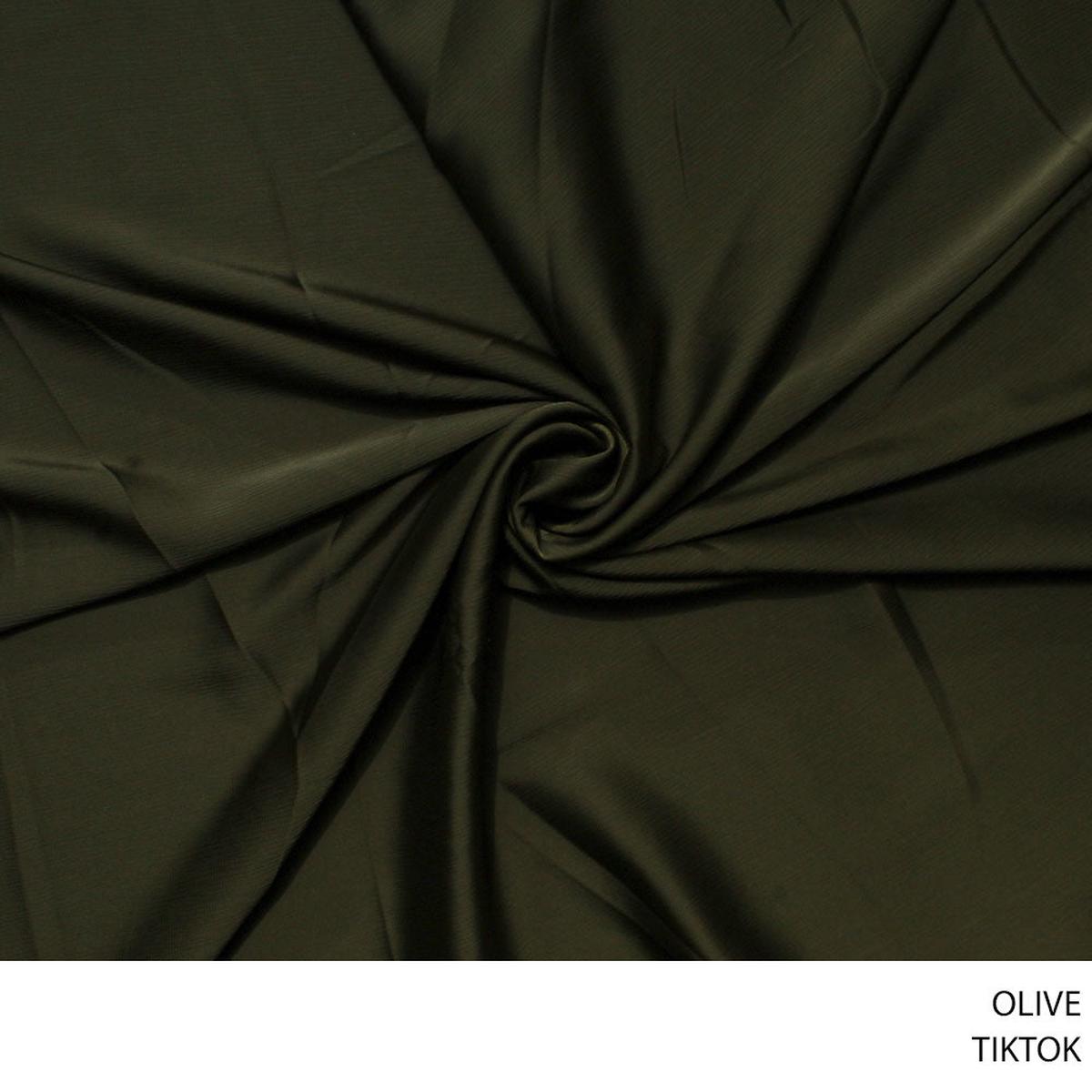TIKTOK PLAIN FABRIC 150CM OLIVE ROLL ROLL 001