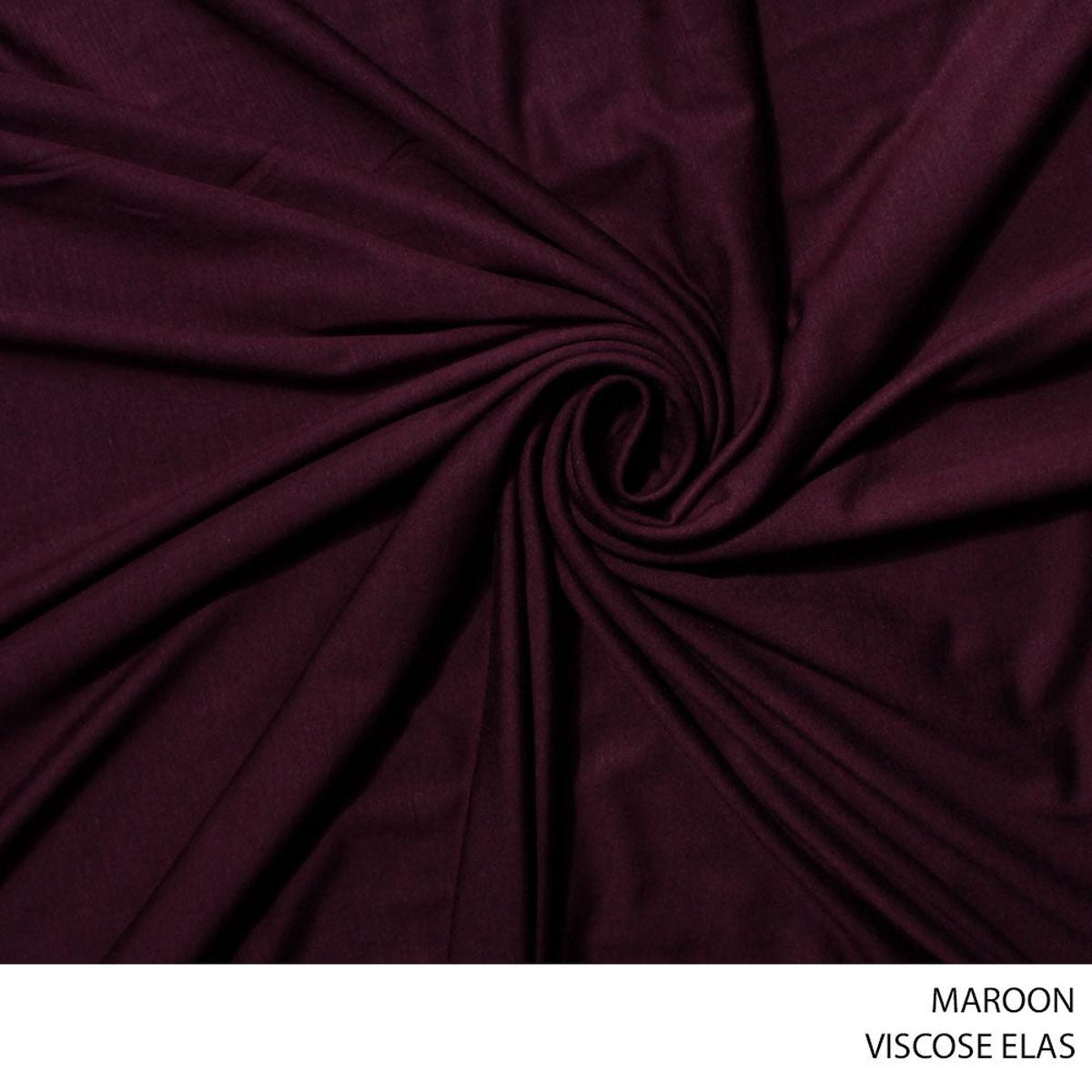 VISCOSE/ELAS 51 MAROON 150CM PER M