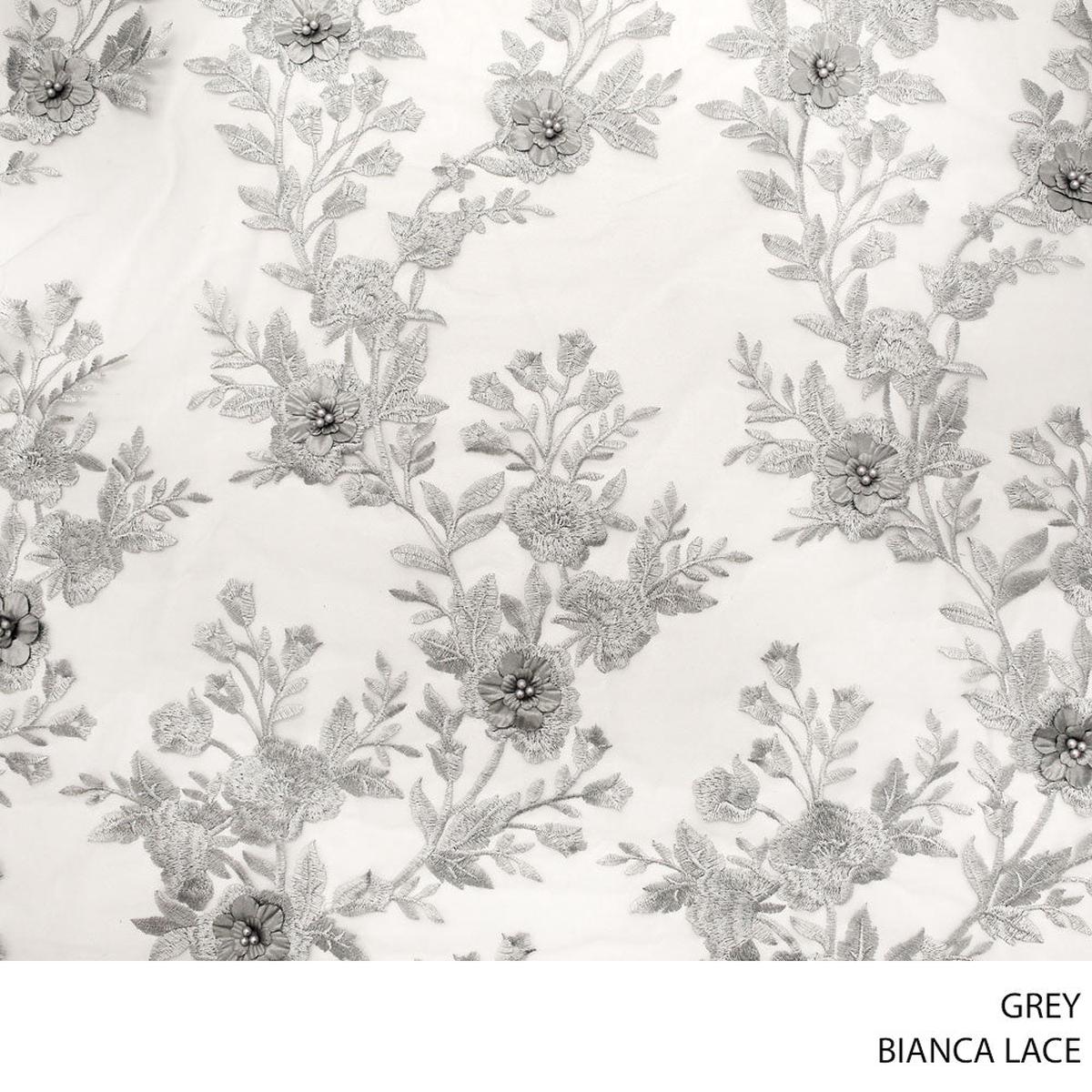 BIANCA FABRIC 140CM GREY ROLL ROLL 001