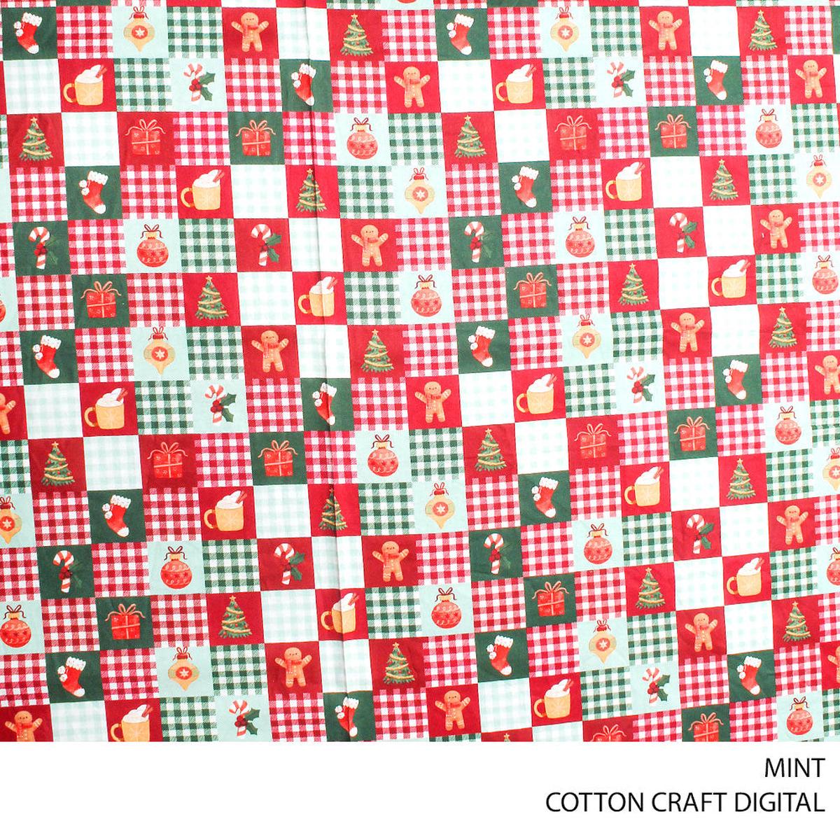 COTTON CRAFT DIGITAL 2FABRIC MINT ROLL ROLL 001