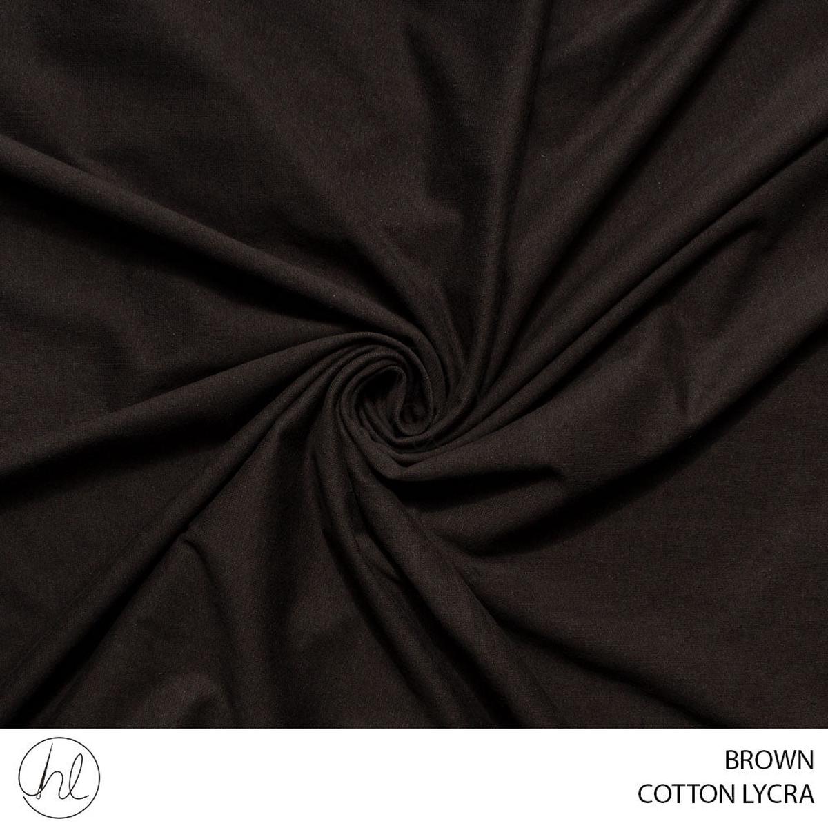 Cotton Lycra 139 Brown 185cm Per M