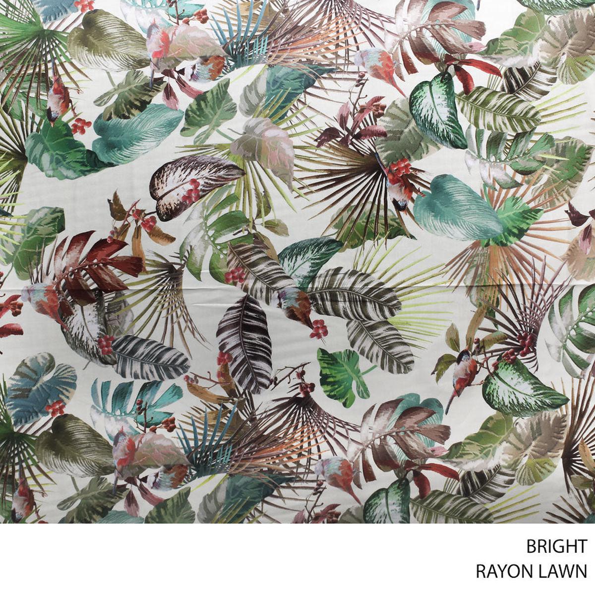 RAYON LAWN FABRIC BRIGHT ROLL ROLL 001