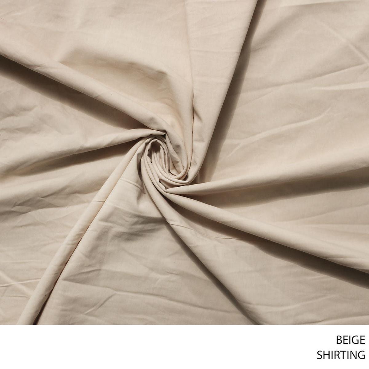 SHIRTING FABRIC BEIGE ROLL ROLL 001