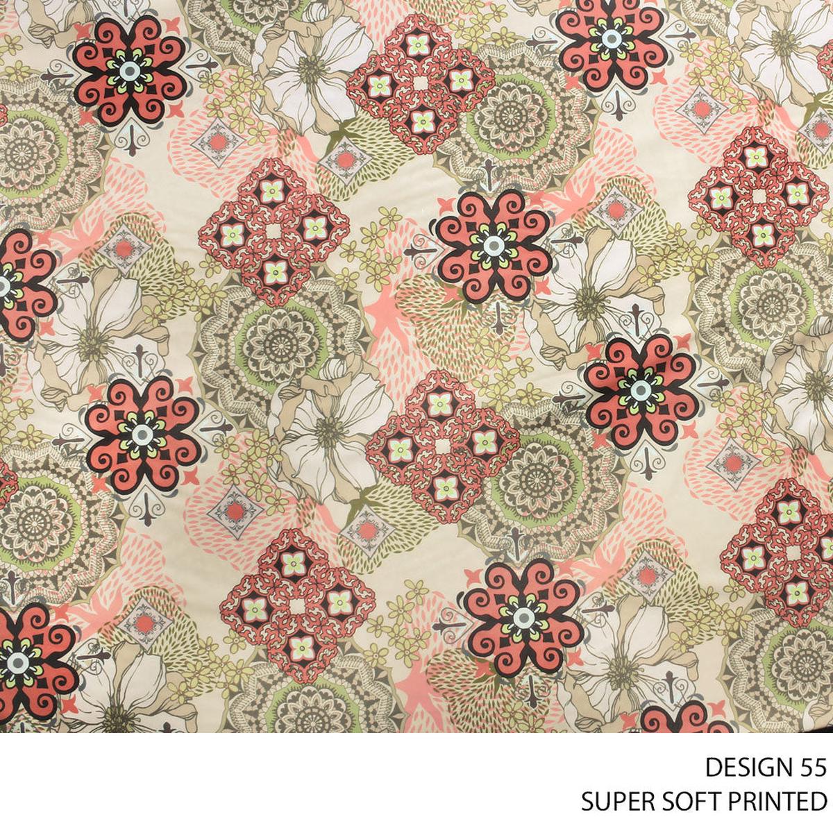 SUPER SOFT PRINTED FABRIC 150CM ORANGE ROLL ROLL 001